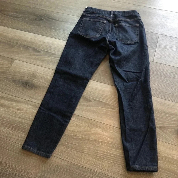 Everlane Dark Wash Denim High Rise Skinny Ankle Size 26 - Picture 11 of 11